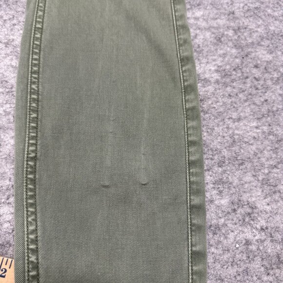 SPANX Stretch Twill Ankle Cargo Pants Pull On Army Green Slimming Women’s M - Picture 4 of 16